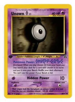 Unown I 68/75 1st Edition Neo Discovery Pokemon Card - Image 1