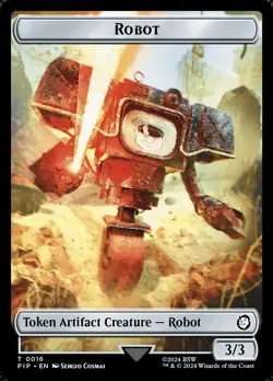 Robot // Treasure Double-Sided Token - MTG Cards Shop - Image 1