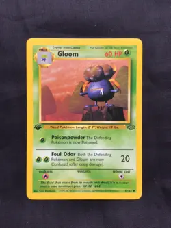 Pokemon Cards: Jungle 1st Edition Uncommon: Gloom 37/64 - Image 1