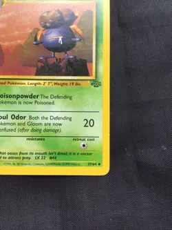 Pokemon Cards: Jungle 1st Edition Uncommon: Gloom 37/64 - Image 4