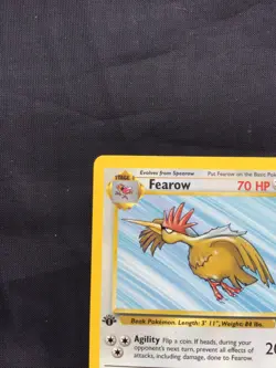 Pokemon Cards: Jungle 1st Edition Uncommon: Fearow 36/64 - Image 2