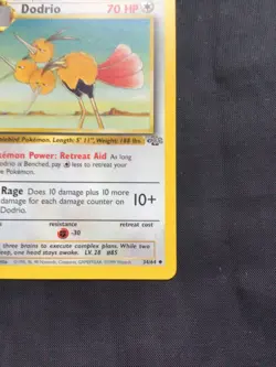 Pokemon Cards: Jungle 1st Edition Uncommon: Dodrio 34/64 - Image 4