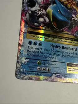 M Blastoise EX Holo 22/108 XY - Evolutions Ultra Rare Pokemon Card LP - Image 2