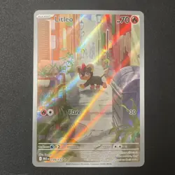 Pokemon Litleo 139/132 Me01: Mega Evolution Reverse Holo Illustration Rare Card - Image 1