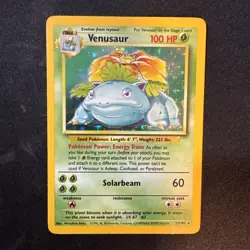 Pokemon TCG Venusaur Base Set Holo Rare Card 15/102 - Image 3