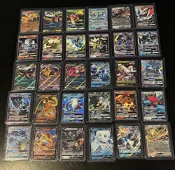 Pokemon 30 Card LOT ALL RR DOUBLE RARE AND ALL IN TOP LOADERS Japanese Chinese - Image 1