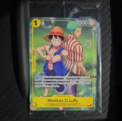 One Piece CCG Monkey.D.Luffy OP10-111 Rare Promo Card Factory Sealed Minor Dent - Image 1