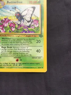 Pokemon Cards: Jungle 1st Edition Uncommon: Butterfree 33/64 - Image 4