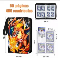Pokemon Charzard Charmander Trading Card Binder Album 50 Sheet 400 Holder Case - Image 2