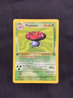 Pokemon Cards: 1st Edition Jungle Rare: Vileplume 31/64 - Image 1