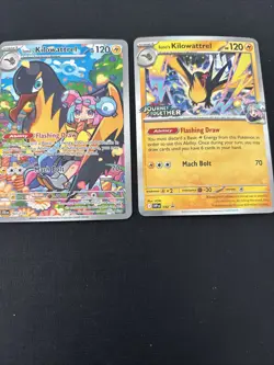 Pokemon TCG: S&V Journey Together 2 Card Lot: Iono’s Kilowattrel IR & Promo - Image 1