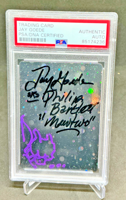 PSA AUTHENTIC - POKEMON MEWTWO JAY GOEDE SIGNED POKEMON CARD - Image 1