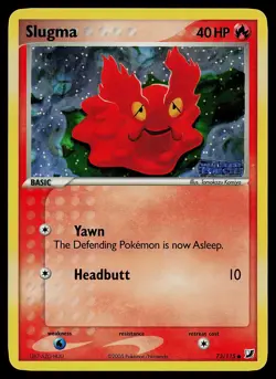 Pokemon Card - Slugma Unseen Forces 73/115 Reverse Holo Stamped - Image 1