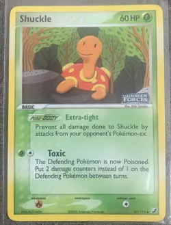 Pokemon Card - Shuckle Unseen Forces 47/115 Reverse Holo Stamped LP/NM - Image 1
