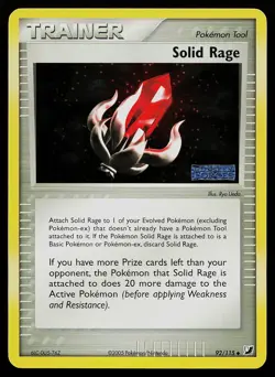 Pokemon Card - Solid Rage Unseen Forces 92/115 Reverse Holo Stamped - Image 1