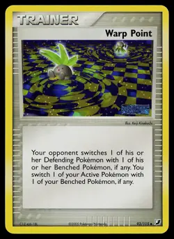 Pokemon Card - Warp Point Unseen Forces 93/115 Uncommon Reverse Holo Stamped - Image 1