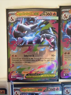 Mega Charizard Ex 013/094 Phantasmal Flames Lot Of 5 Cards - Image 3