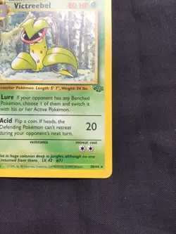 Pokemon Cards: 1st Edition Jungle Rare: Victreebel 30/64 - Image 4