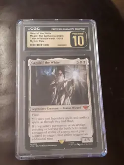 MTG LORD OF THE RINGS: TALES OF MIDDLE EARTH GANDALF THE WHITE CGC PRISTINE 10 - Image 1