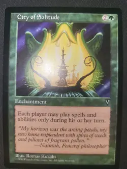 MTG CITY OF SOLITUDE NM Visions Enchantment 1996 - Image 1