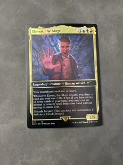 MTG Magic FOIL Secret Lair Stranger Things #343 Eleven the Mage LP - Image 1