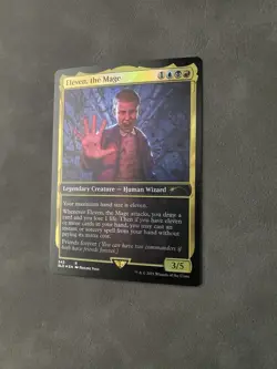 MTG Magic FOIL Secret Lair Stranger Things #343 Eleven the Mage LP - Image 2