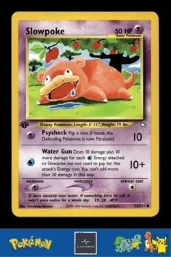 2000 Pokemon WotC Neo Genesis 73/111 Slowpoke (Komiya) 1st Ed - Image 1