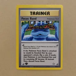 Pokemon TCG Focus Band 86/111 - 1st Edition Neo Genesis WOTC Vintage - Mint - Image 1