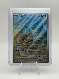 Pokemon TCG Squirtle 170/165 Sv: Scarlet & Violet 151 Illustration Rare Holo NM - Image 1