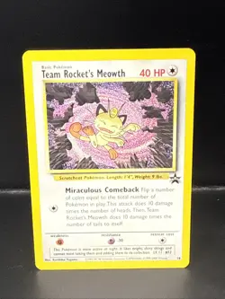 Pokemon - Black Star Promo - Team Rocket's Meowth - #18 V - Image 2