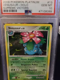 2009 Pokemon Platinum Supreme Victors Venusaur - Holo PSA 10 13/147 POP 23 - Image 1