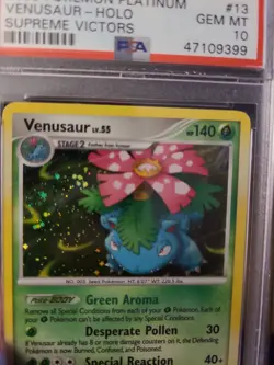 2009 Pokemon Platinum Supreme Victors Venusaur - Holo PSA 10 13/147 POP 23 - Image 2