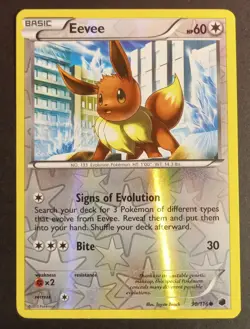 Pokemon TCG Eevee 90/116 Plasma Freeze Common Reverse Holo Lightly Played+ - Image 1