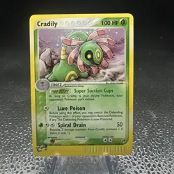Pokemon TCG 2003 EX Sandstorm Cradily 3/100 Holo E-Reader Series - Image 1