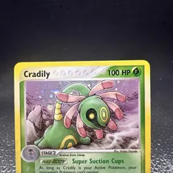 Pokemon TCG 2003 EX Sandstorm Cradily 3/100 Holo E-Reader Series - Image 3