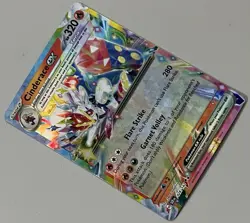 Pokemon Stellar Crown Cinderace ex Stage 2 Double Rare HoloFoil #028/142 - Image 2