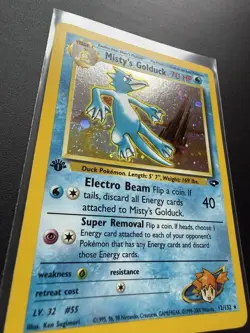 Misty's Golduck 12/132 Holo Rare - Gym Challenge - 1st Edition - Pokemon WOTC - Image 2