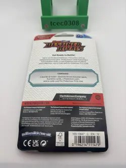 Pokemon Destined Rivals Checklane Blister Pack Togekiss Triple Promo New - Image 4