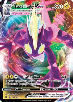 Toxtricity VMAX - 071/192 - Rebel Clash - NM - Pokemon - Read Desc. - Image 1