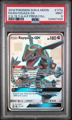 PSA 9 Rayquaza GX - 177a/168 - Alternate Art Promo - Pokemon - Read Description - Image 1