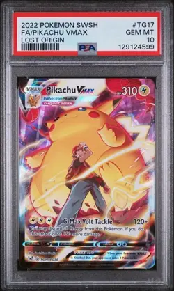 PSA 10 Pikachu VMAX - TG17/TG30 - Lost Origin - Pokemon - Read Description - Image 1