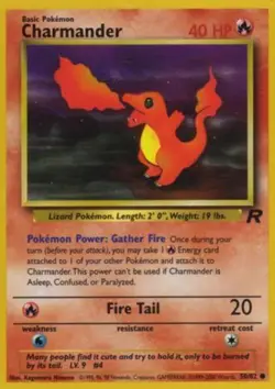 Charmander - 50/82 - Team Rocket [Non-Holo] - LP - Pokemon - Read Desc. - Image 1