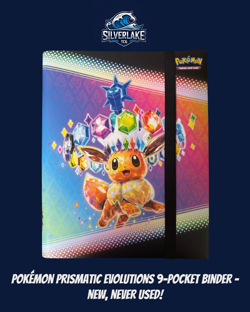 Pokemon Prismatic Evolutions Eevee 9-Pocket Side-Loading Binder ***NEW*** - Image 1