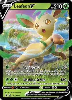 Leafeon V - SWSH194 - Black Star Promo - NM - Pokemon - Read Desc. - Image 1