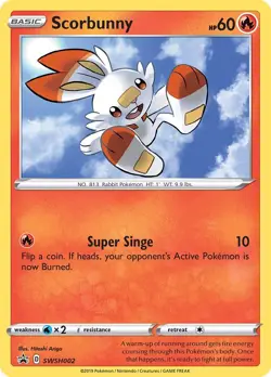 Scorbunny - SWSH002 - Black Star Promo - NM - Pokemon - Read Desc. - Image 1