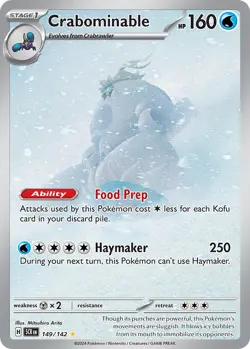 Crabominable - 149/142 - Stellar Crown - NM - Pokemon - Read Desc. - Image 1