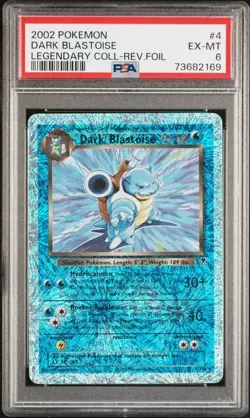 PSA 6 Dark Blastoise Reverse Holo - 4/110 - Legendary Collection - Pokemon - Image 1