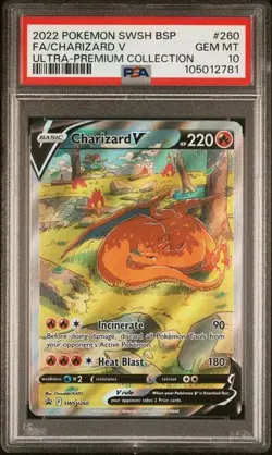 PSA 10 Charizard V - SWSH260 - Black Star Promo - Pokemon - Read Description - Image 1