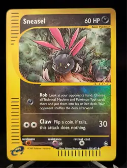 Sneasel - 110/147 - Aquapolis Reverse Holo - MP - Pokemon - Read Desc. - Image 1