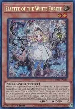 Yugioh! LP Elzette of the White Forest - INFO-EN014 - Secret Rare - 1st Edition - Image 1